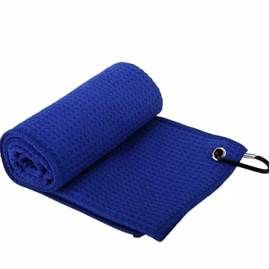 Golf Towel Waffle - マルチカラーゴルフタオル超微細繊維ワッフルパターンパイナップルデザインボールタオルスポーツフィットネス活動用