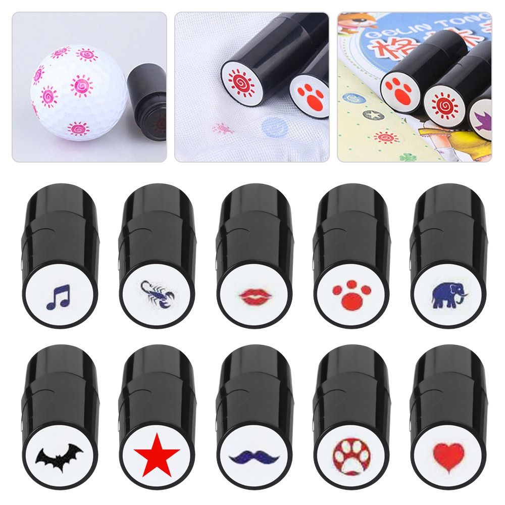 Ball Marker Set - ゴルフボールスタンパー スタンプマーカー 印象シール 速乾ゴルフアクセサリー シンボル