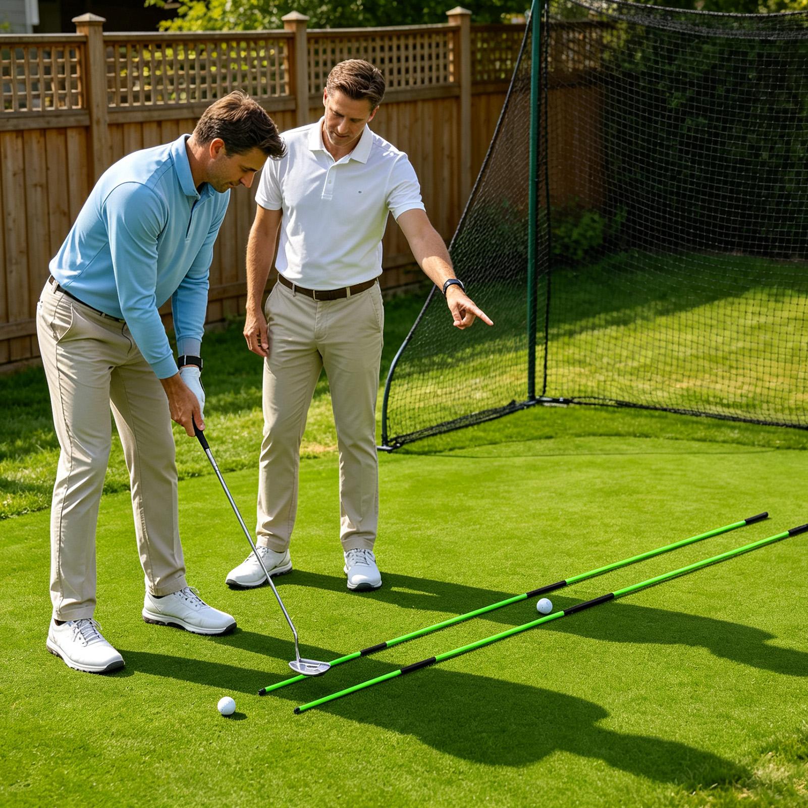 Golf Equipment For Beginners - ゴルフスイングプレーントレーナーアライメントポータブルトレーニングツールゴルフスイング補正器具男性女性ゴルファー初心者向け
