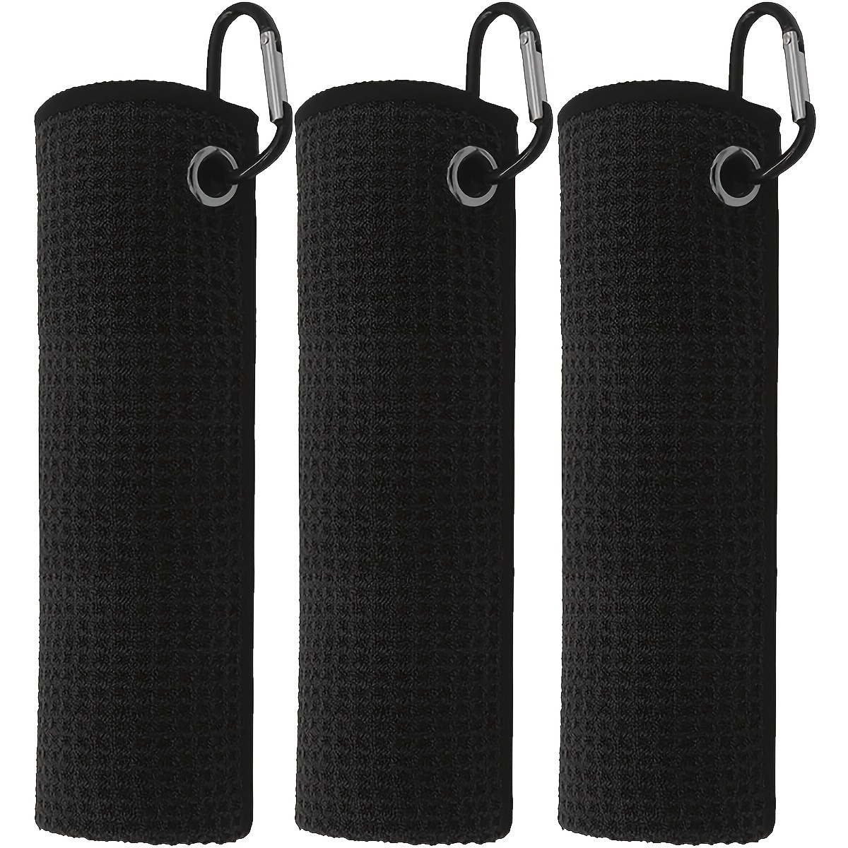 Golf Towel Waffle - ゴルフタオル3枚、30cm*30cm、11.81インチ*11.81インチ、冬用マイクロファイバーワッフルパターンゴルフタオル-3色のゴルフタオルが含まれています