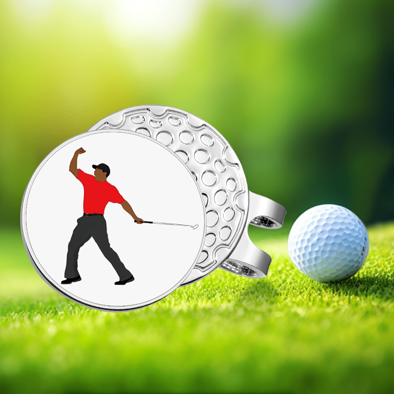 Ball Marker Set - クリエイティブな面白い磁気ゴルフボールマーカー、帽子クリップ、野球帽装飾スタッドクリップ、ゴルフ用品、卸売