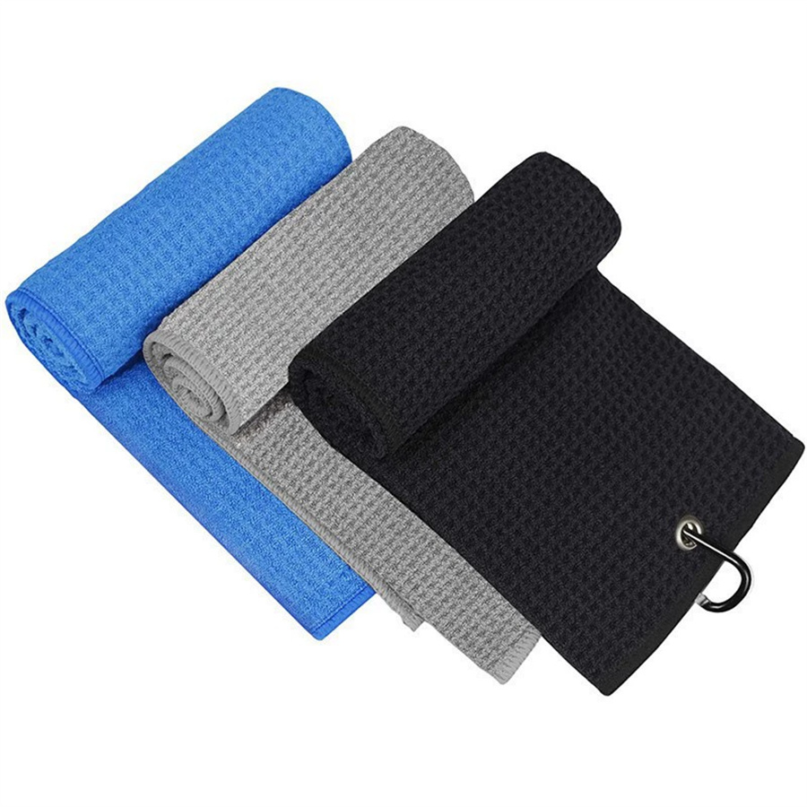 マルチカラーゴルフタオル超微細繊維ワッフルパターンパイナップ - Golf Towel Waffle のレビューと価格