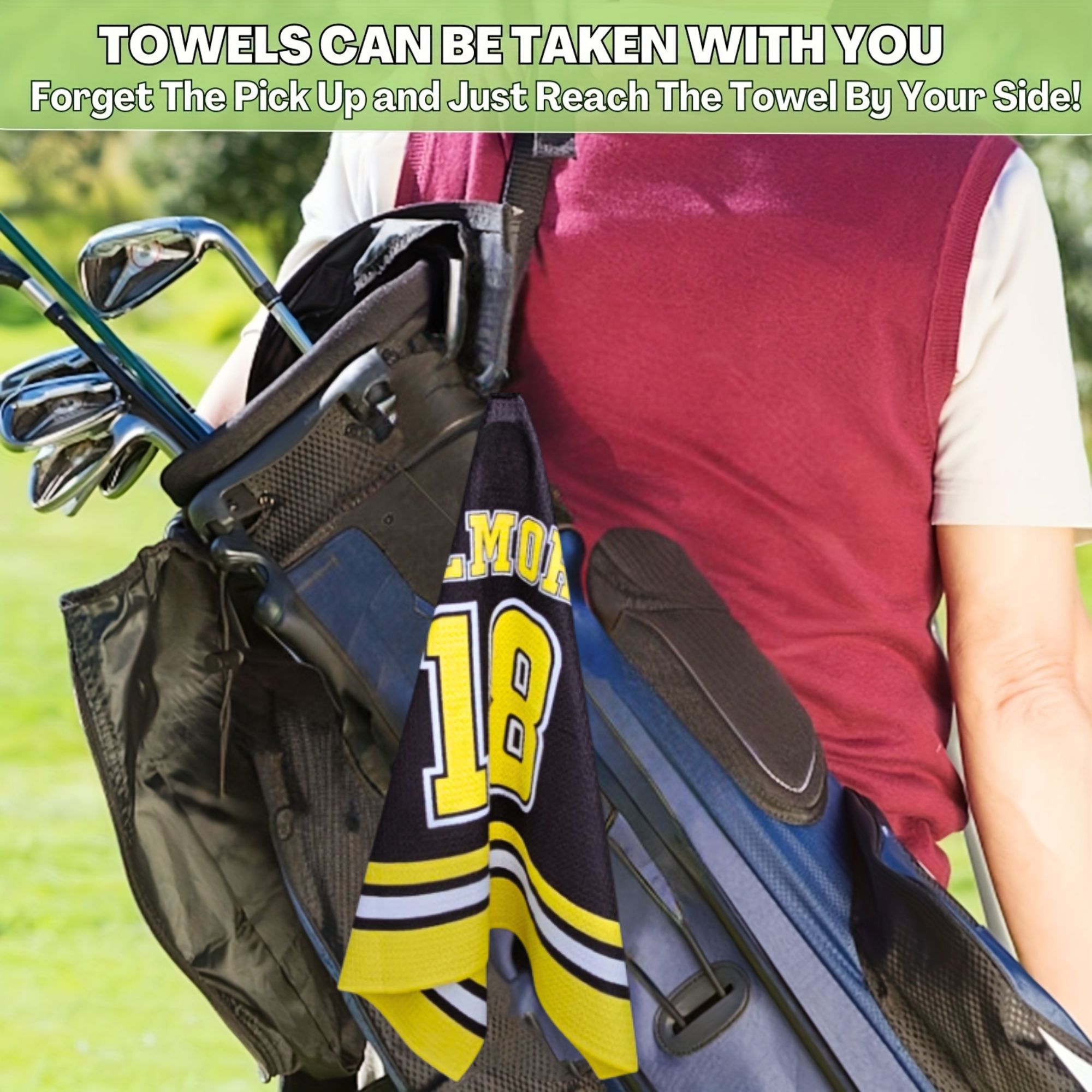 ハッピーギルモア ワッフル ゴルフタオル ラージサイズ クリ - Golf Towel Waffle のレビューと価格