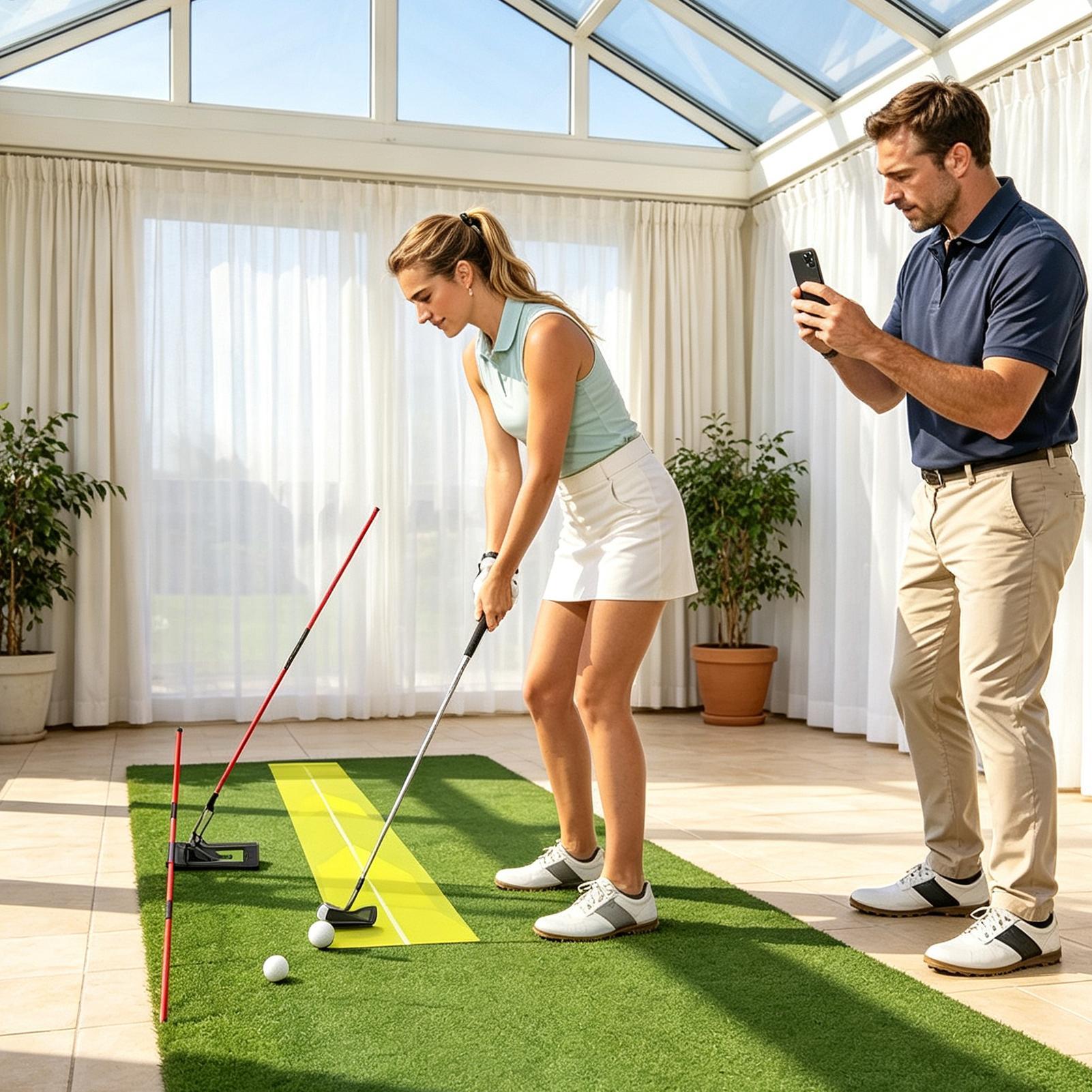 ゴルフプレーントレーナー 調節可能な角度調整練習スティック  - Golf Equipment For Beginners のレビューと価格