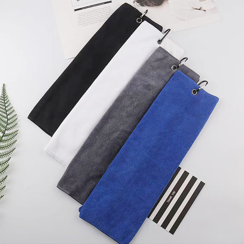 三つ折りゴルフタオル | プレミアムマイクロファイバーファブ - Golf Towel Waffle のレビューと価格