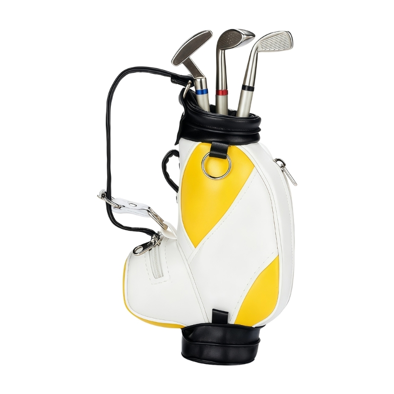 ゴルフテーマのデスクトップ鉛筆オーガナイザーコンテナPUレザ - Golf Equipment Manager のレビューと価格