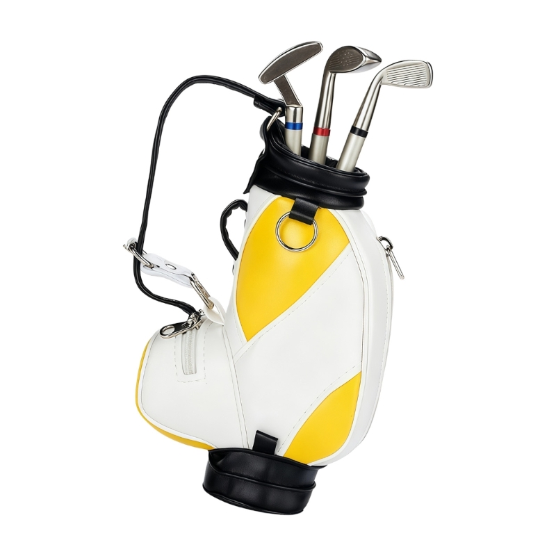 ゴルフテーマのデスクトップ鉛筆オーガナイザーコンテナPUレザ - Golf Equipment Manager のレビューと価格