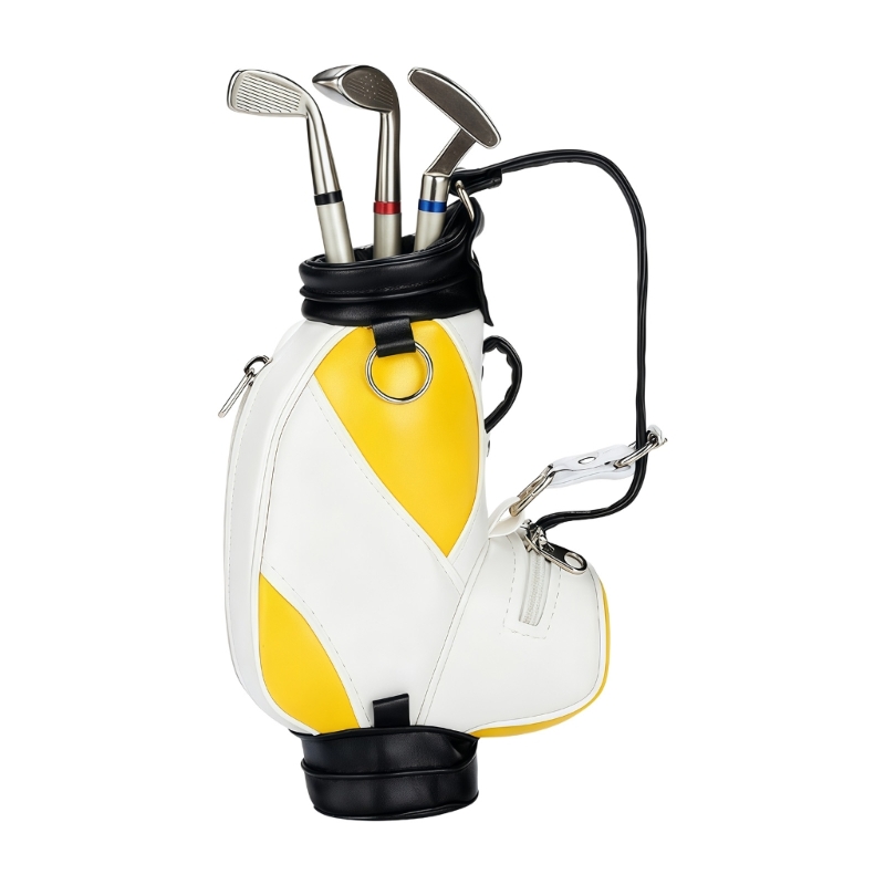 ゴルフテーマのデスクトップ鉛筆オーガナイザーコンテナPUレザ - Golf Equipment Manager のレビューと価格