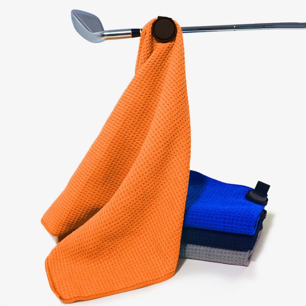 磁気マイクロファイバーゴルフタオル カラビナ付き タオルワッ - Golf Towel Waffle のレビューと価格