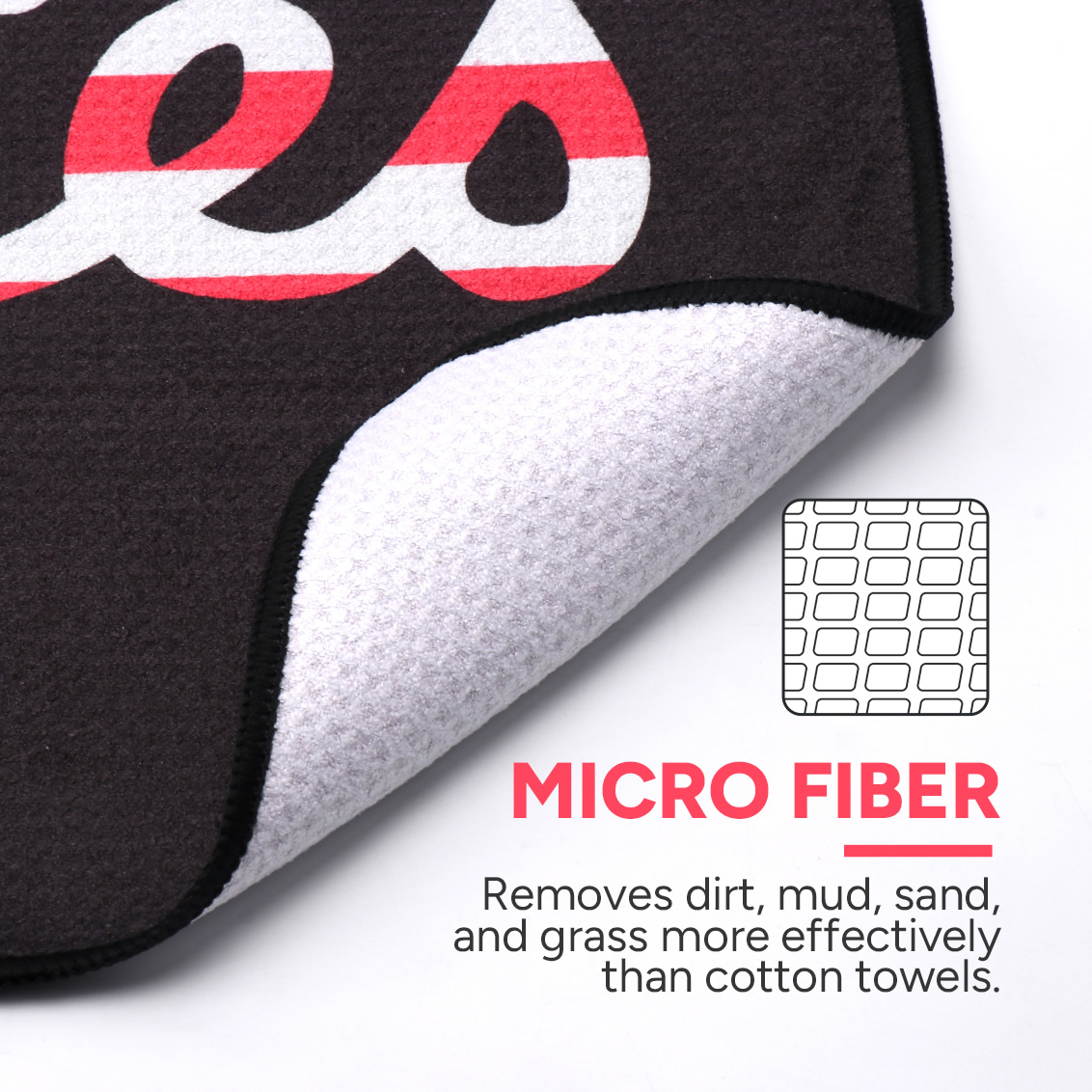 アメリカ国旗柄マグネットゴルフタオル 23.6フィート（長さ - Golf Towel Waffle のレビューと価格