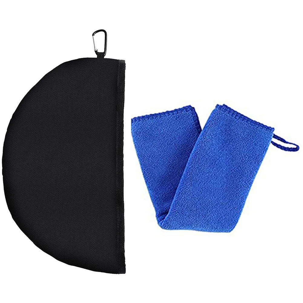 マイクロファイバークロスとクリップ付きフライングディスククリ - Golf Towel Waffle のレビューと価格