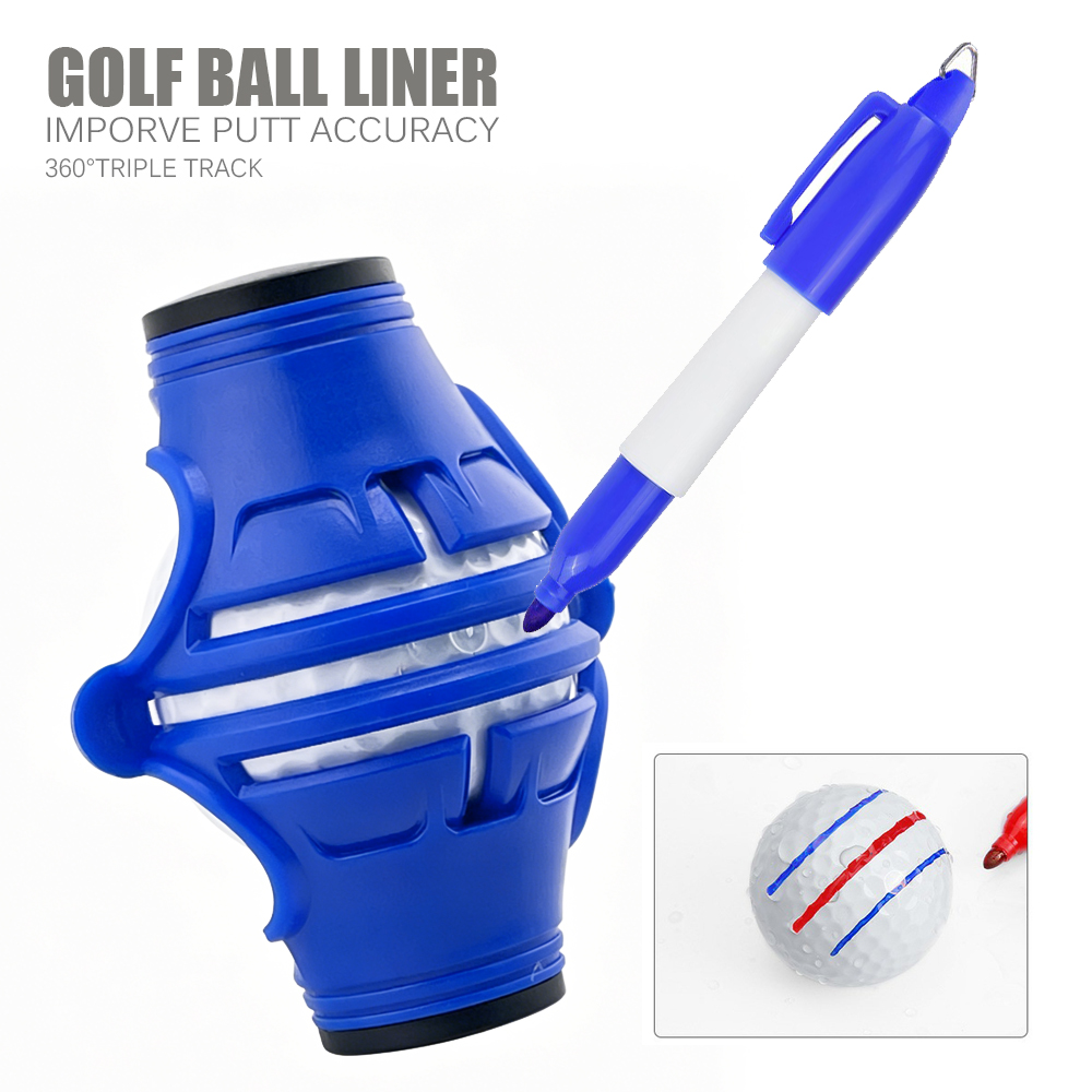 360度回転ゴルフボールライナーマーカーテンプレートマーカー - Ball Marker Set のレビューと価格