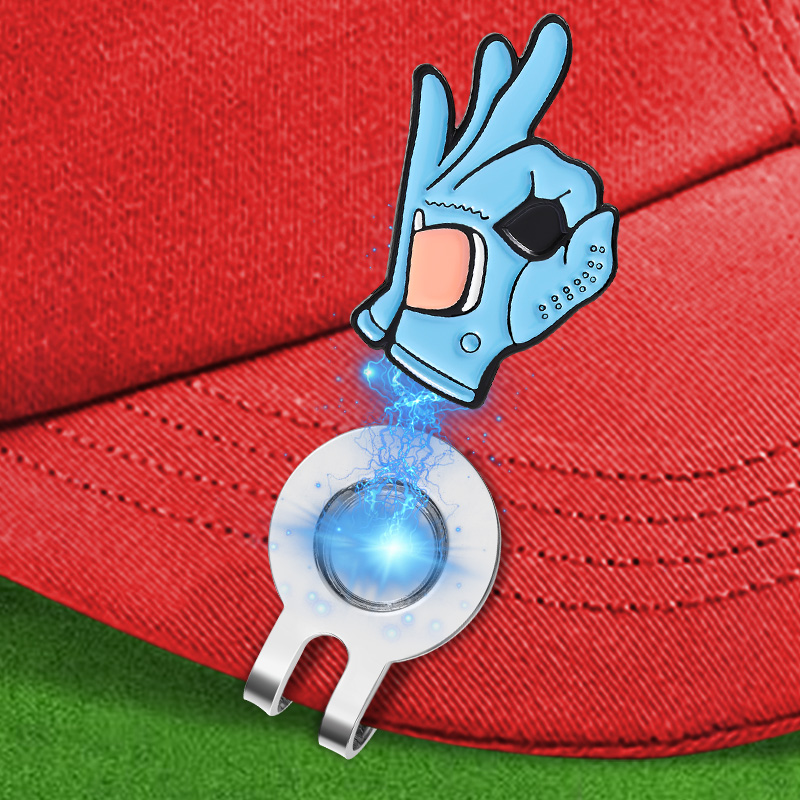 OKサイン ゴルフハットクリップ ボールマーカー 磁気 簡単 - Ball Marker Set のレビューと価格