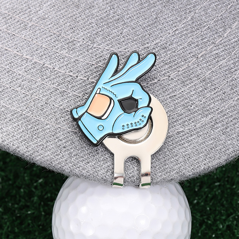OKサイン ゴルフハットクリップ ボールマーカー 磁気 簡単 - Ball Marker Set のレビューと価格